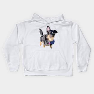 Border collie doodle Kids Hoodie